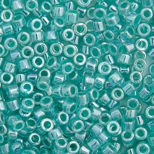 Miyuki Delica 11/0 5.2g Vials Crystal Ceylon Lined Dyed