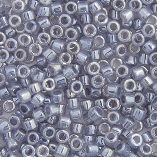 Miyuki Delica 11/0 5.2g Vials Crystal Ceylon Lined Dyed