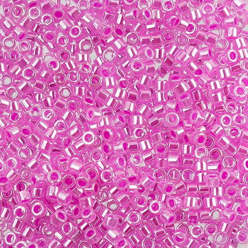 Miyuki Delica 11/0 Bag Crystal Ceylon Lined Dyed