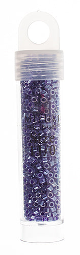 Miyuki Delica 11/0 5.2g Vials Crystal Ceylon Lined Dyed