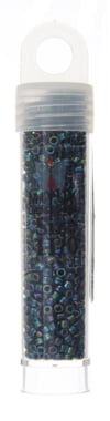 Miyuki Delica 11/0 5.2g Vials Color Lined Dyed Aurora Borealis