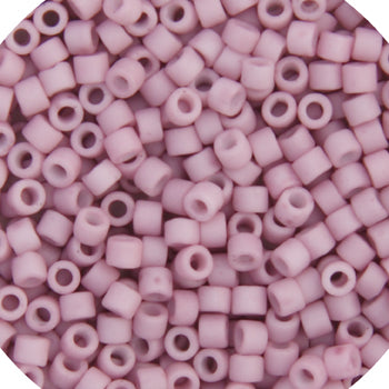 Miyuki Delica 11/0 5.2g Vials Rose Galvanized Matte