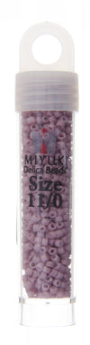 Miyuki Delica 11/0 5.2g Vials Rose Galvanized Matte