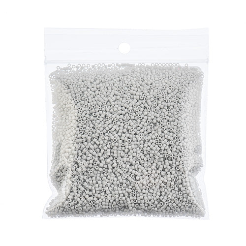 Miyuki Delica 11/0 Bag Opaque Light Grey Matte Glazed