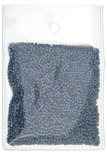Miyuki Delica 11/0 Bag Opaque Light Blue Grey Matte Metallic Aurora Borealis