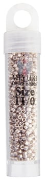 Miyuki Delica 11/0 5.2g Vials Opaque Galvanized Dyed