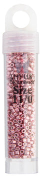 Miyuki Delica 11/0 5.2g Vials Opaque Galvanized Dyed