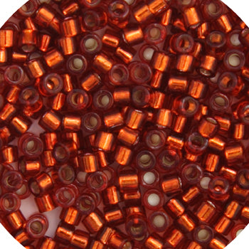 Miyuki Delica 11/0 5.2g Vials Silverlined Dyed