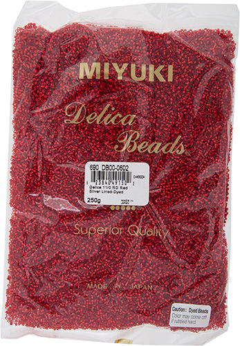 Miyuki Delica 11/0 Bag Silverlined Dyed