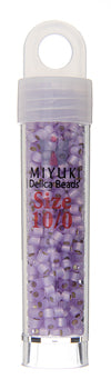 Miyuki Delica 11/0 5.2g Vials Alabaster/Opal Silver