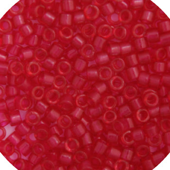 Miyuki Delica 11/0 5.2g Vials Transparent Matte Dyed