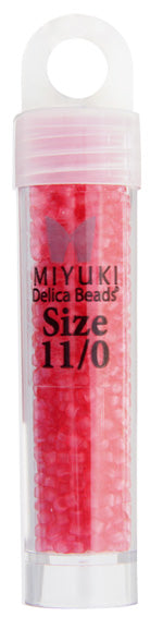Miyuki Delica 11/0 5.2g Vials Transparent Matte