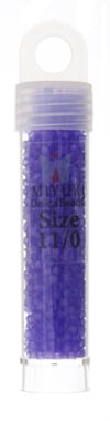 Miyuki Delica 11/0 5.2g Vials Transparent Matte Dyed