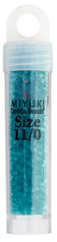 Miyuki Delica 11/0 5.2g Vials Transparent Matte Dyed