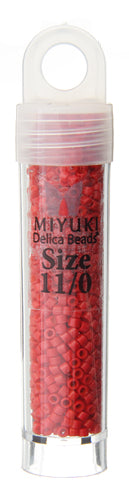 Miyuki Delica 11/0 5.2g Vials Opaque Matte Dyed
