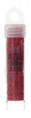 Miyuki Delica 11/0 5.2g Vials Opaque Matte Dyed