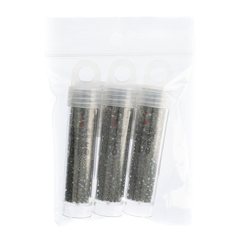 Miyuki Delica 11/0 5.2g Vials Transparent Aurora Borealis Matte