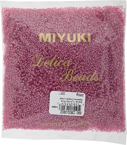 Miyuki Delica 11/0 Bag Sparkle Crystal Lined