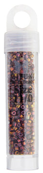 Miyuki Delica 11/0 5.2g Vials Metallic Gold Luster Aurora Borealis