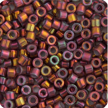 Miyuki Delica 11/0 5.2g Vials Metallic Gold Luster Aurora Borealis