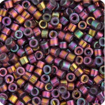 Miyuki Delica 11/0 5.2g Vials Metallic Gold Luster Aurora Borealis