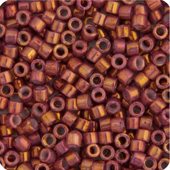 Miyuki Delica 11/0 5.2g Vials Metallic Gold Luster Aurora Borealis