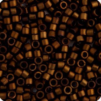 Miyuki Delica 11/0 5.2g Vials Metallic Gold Luster Aurora Borealis