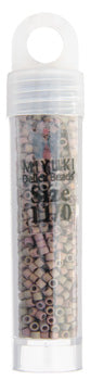 Miyuki Delica 11/0 5.2g Vials Metallic Gold Luster Aurora Borealis