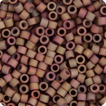 Miyuki Delica 11/0 5.2g Vials Metallic Gold Luster Aurora Borealis