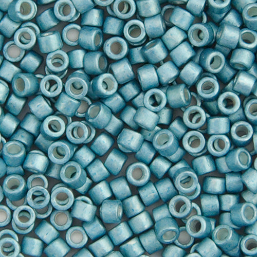 Miyuki Delica 11/0 5.2g Vials Galvanized Dyed Dark Aqua