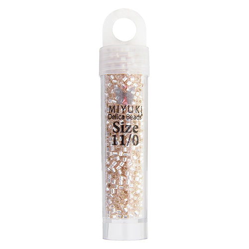 Miyuki Delica 11/0 5.2g Vials Transparent Silverlined