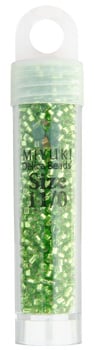 Miyuki Delica 11/0 5.2g Vials Transparent Silverlined