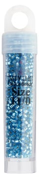 Miyuki Delica 11/0 5.2g Vials Transparent Silverlined