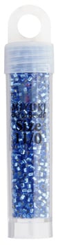 Miyuki Delica 11/0 5.2g Vials Transparent Silverlined