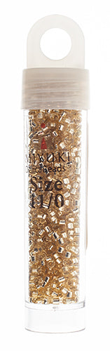 Miyuki Delica 11/0 5.2g Vials Transparent Silverlined