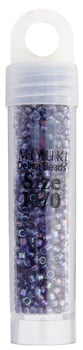 Miyuki Delica 11/0 5.2g Vials Transparent Aurora Borealis