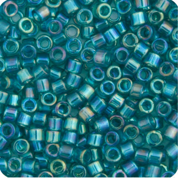 Miyuki Delica 11/0 5.2g Vials Transparent Aurora Borealis