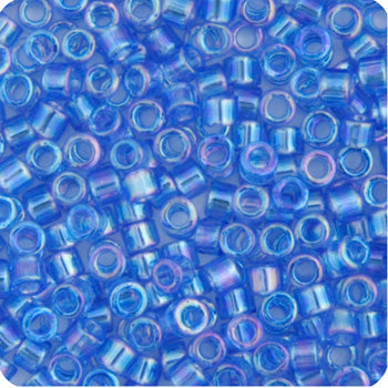 Miyuki Delica 11/0 5.2g Vials Transparent Aurora Borealis