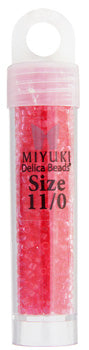 Miyuki Delica 11/0 5.2g Vials Transparent Dyed
