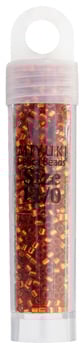 Miyuki Delica 11/0 5.2g Vials Transparent Silverlined Dyed