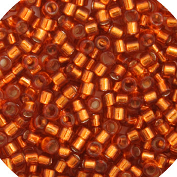 Miyuki Delica 11/0 5.2g Vials Transparent Silverlined Dyed