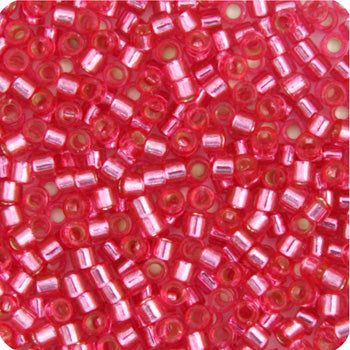 Miyuki Delica 11/0 5.2g Vials Transparent Silverlined Dyed