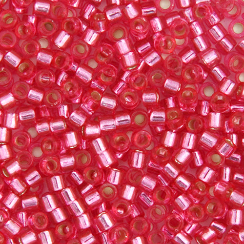 Miyuki Delica 11/0 Bag Transparent Silverlined Dyed