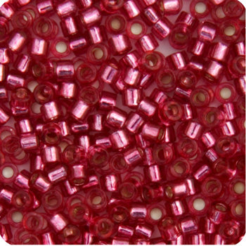 Miyuki Delica 11/0 5.2g Vials Transparent Silverlined Dyed