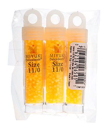 Miyuki Delica 11/0 5.2g Vials Silk Inside Dyed
