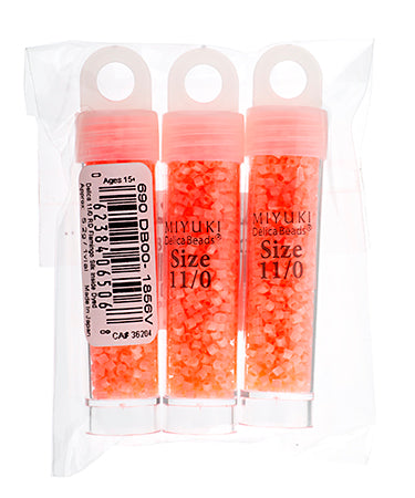 Miyuki Delica 11/0 5.2g Vials Silk Inside Dyed