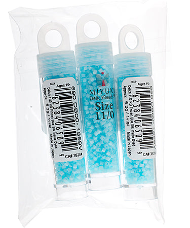 Miyuki Delica 11/0 5.2g Vials Silk Inside Dyed