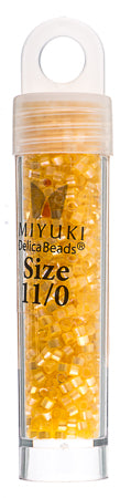 Miyuki Delica 11/0 5.2g Vials Aurora Borealis Silk Inside Dyed