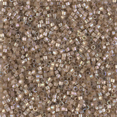 Miyuki Delica 11/0 5.2g Vials Aurora Borealis Silk Inside Dyed