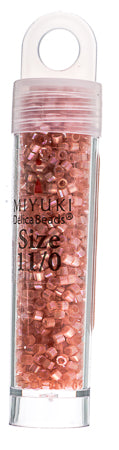 Miyuki Delica 11/0 5.2g Vials Aurora Borealis Silk Inside Dyed